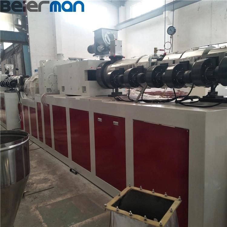 Factory Price of 220V 415V 380V Sjsz Series PVC UPVC WPC Plastic Powder Processing Conical Double Screw Extruder ABB/Delta/Siemens