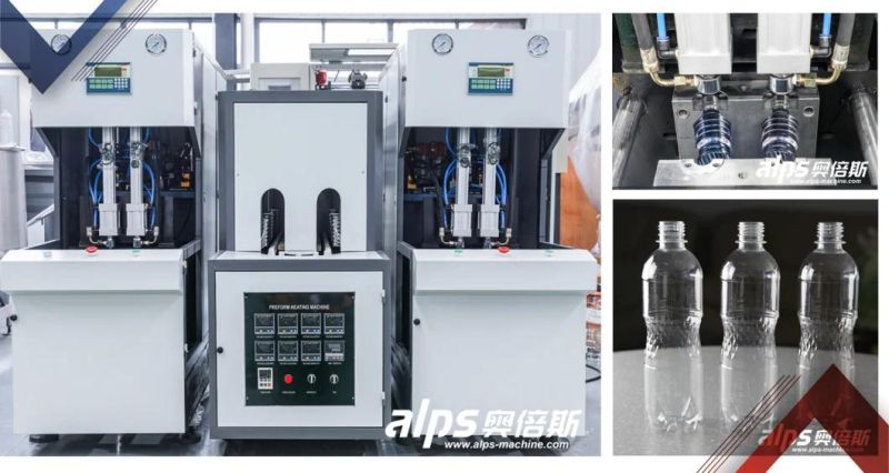 Semi Automatic Plastic Bottle Oil Shampoo Detergent Carbonated Drink Juice Drinking Water Beverage Blowing Making Machine Pet Stretch Blow Molding Blower