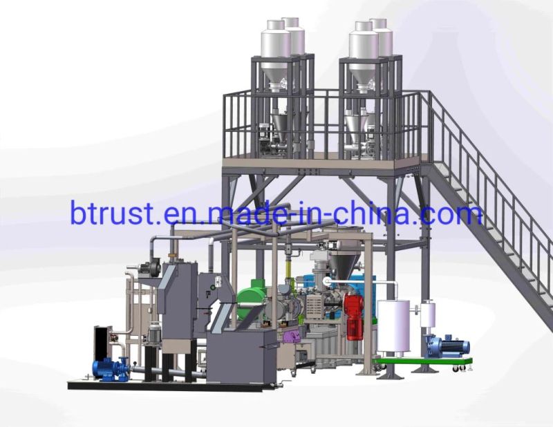 Btrust Pelletizing Granulator Machine with Planetary Extruder