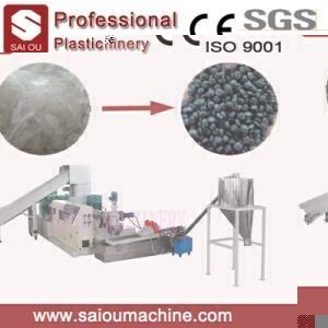 Automatic Single Screw Plastic Granulator Line for PE PP Pellet