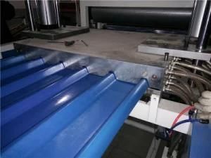 3 Layer PVC Wave Roof Production Line Coating ASA
