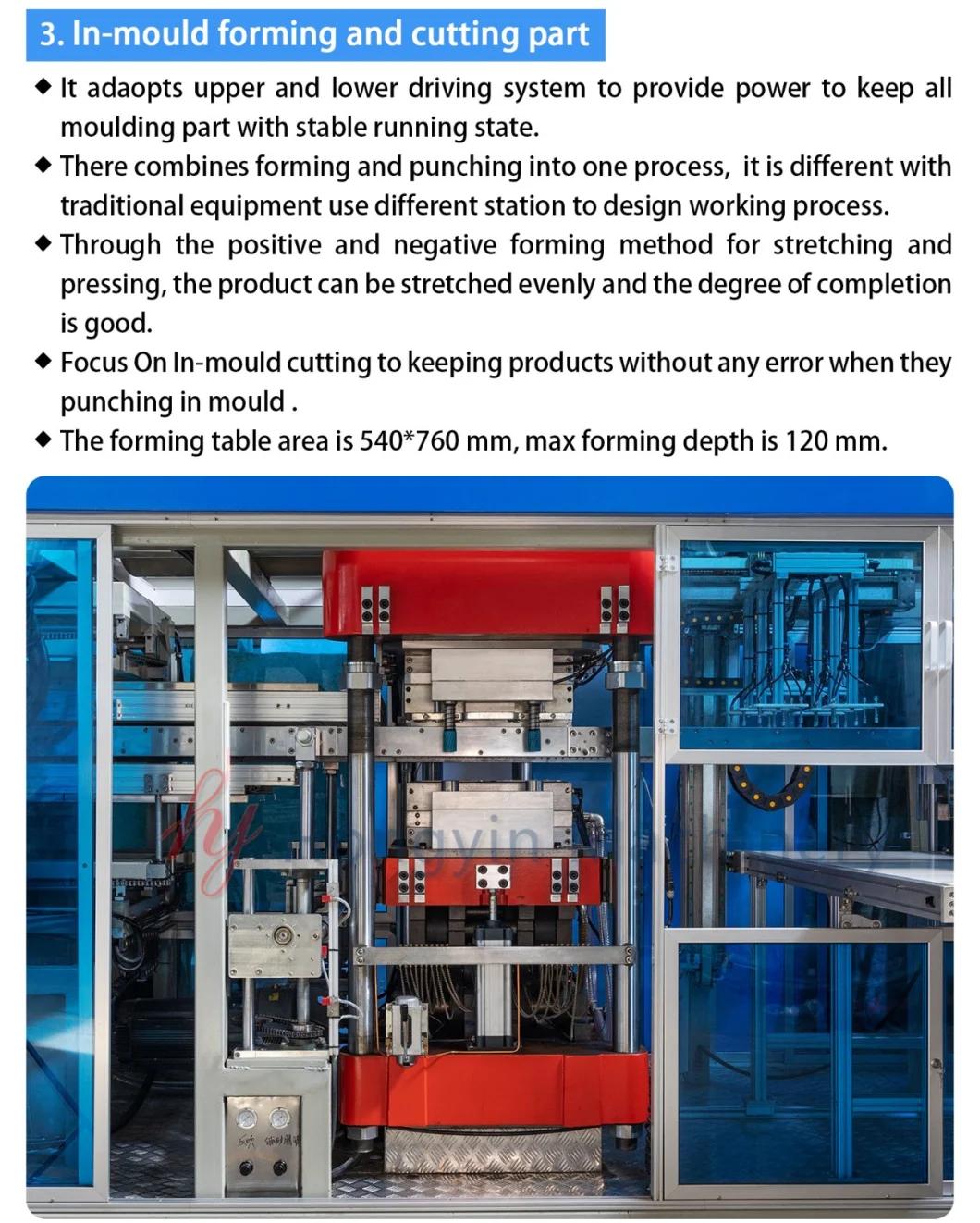 The Single Station Forming Machine Plastic Form/Cut/Stack Thermoformer Machinery