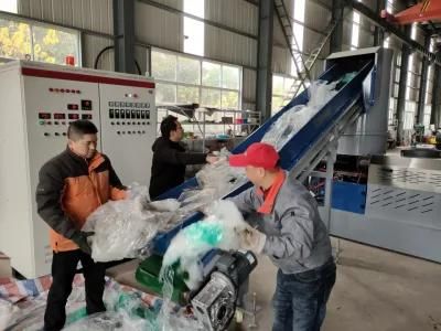Waste Plastic BOPP PE Film Bags Granualting Machine Washing Machine