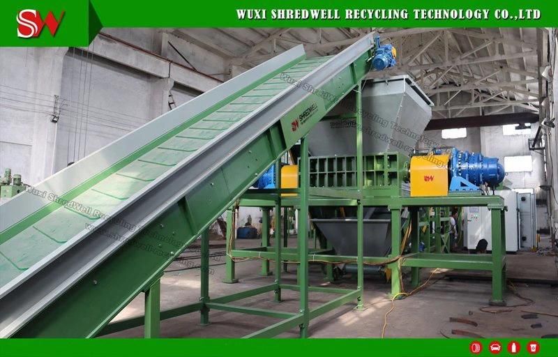 Double/Two Shaft Shredder for Recycling Metal Scraps/Used Tires/Soild Waste/Plastic/Wood