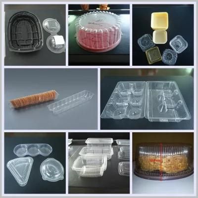 Automatic Plastic Thermoforming Machine Molding Cutting One Progress