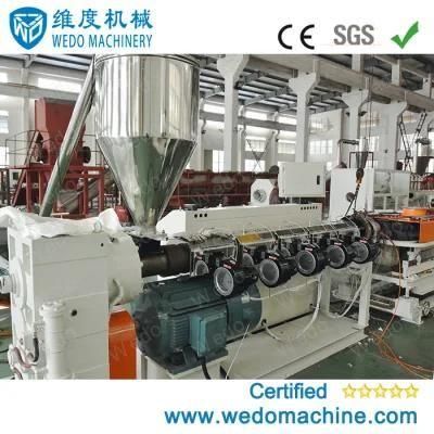 Flat Plastic Corrugated Pipe Machine