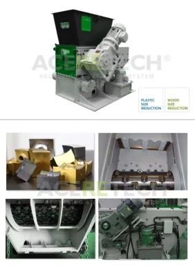 Production Equipment Waste Tyre Plastics Recycling Lumps Shredder