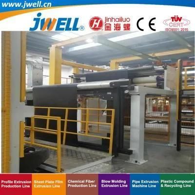 Jwell-PVC|Tpo|Poe Plastic Leather Sheet Recycling Agricultural Making Extruder Machine for ...