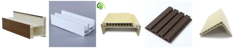 PP PE Wood Plastic Composite WPC Decking Wall Cladding Panel Profile Extrusion Machine/PVC Window and Door Profile Door Panel Extruder Machine Production Line