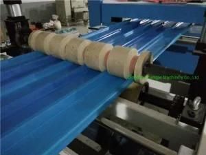 PVC+PMMA Glazed Roofing Tiles/Corrugated Sheet Extrusion Machine