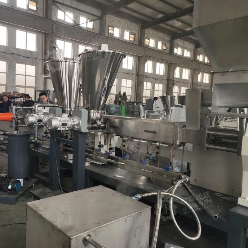 Co-Rotating Twin Screw Extruder Machine with Two Doses for Powder