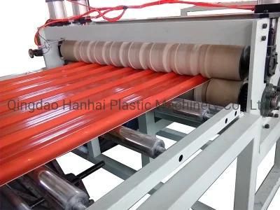 Plastic PVC Wave/Corrugated/Trapezoid Hollow Sheet/Board Extrusion Machine