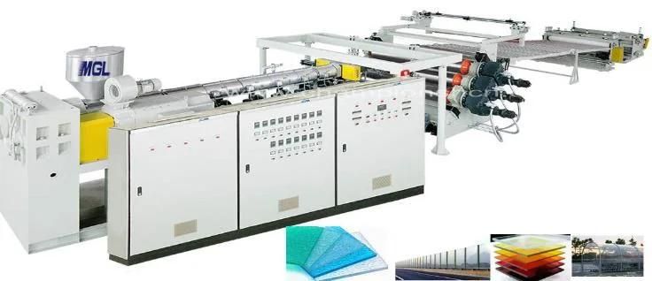 Plastic PC/PP/PE/PVC Plastic Hollow Grid Board/ Sheet Extrusion Line