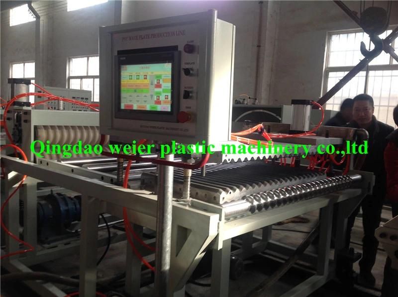 1130mm PVC Single Layer Wave Roof Sheet Machine