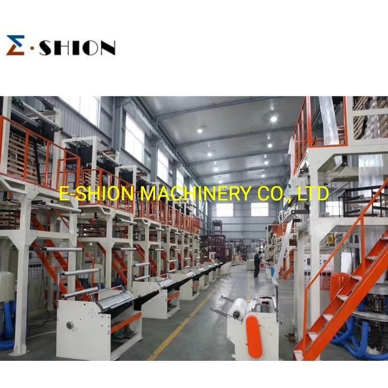 High Speed Double Rotary Die LDPE HDPE Shrink Film Film Blowing Machine