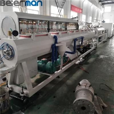 50-200mm High Output Sj-60/38 Single Screw PE/HDPE Water Pipe Gas Pipe Extrusion Line ...