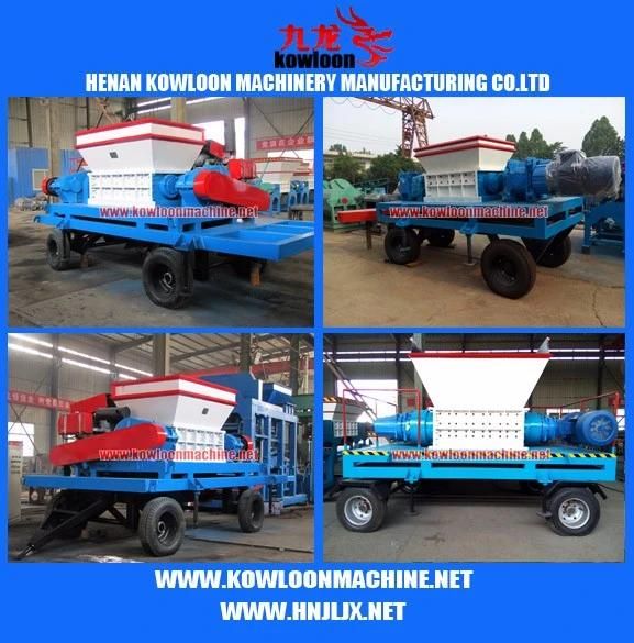 Double Shaft Mobile Tire Shredder