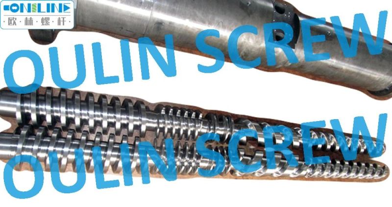 Kraussmaffei Kmd60/125 Twin Conical Screw Barrel for PVC Extrusion