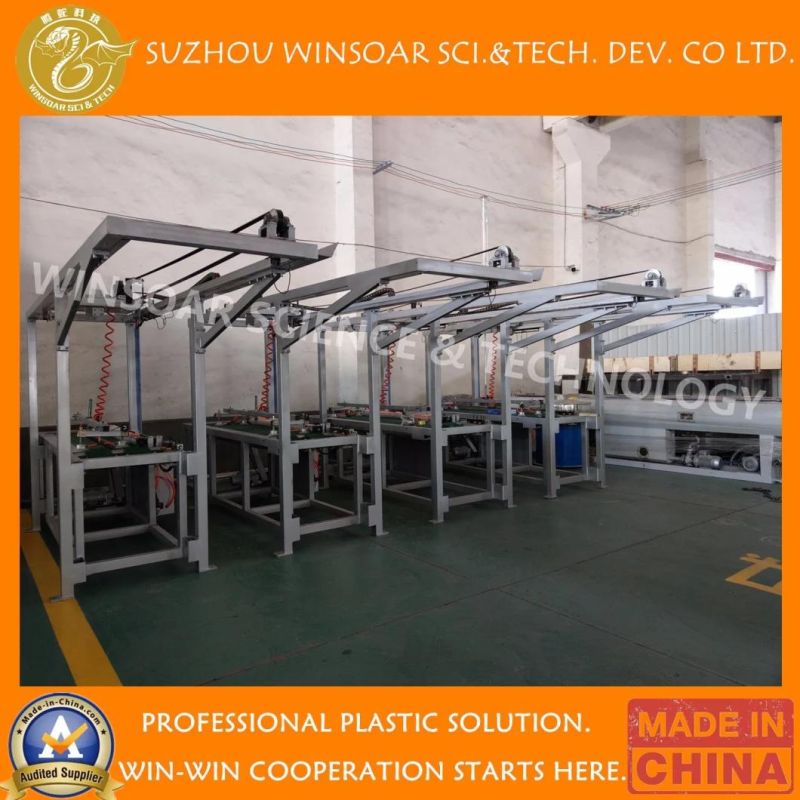 Lasitc PVC Wide Window /Door Frame Profile Extrusion Machine Production Line