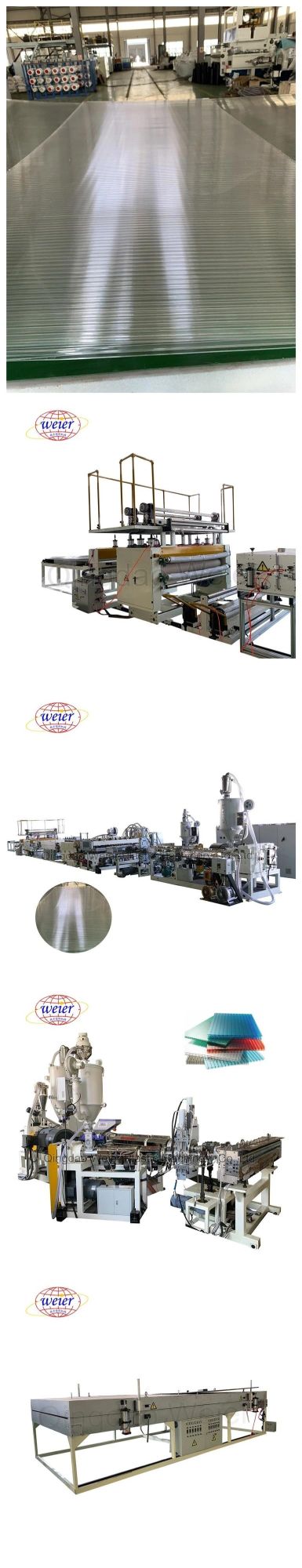 Corrugated Hollow Sheet Production Line PC Corrugated Hollow Sheet Production Line