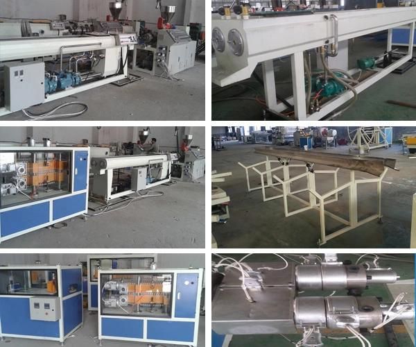 PVC Twin Pipe Plastic Extrusion Production Line