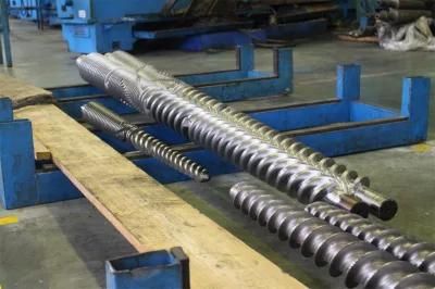 Jwell 65/132 Double Conical Screw and Barrel for PVC Pipe