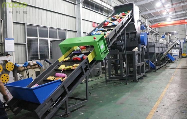 Waste Plastic HDPE LDPE PP PE PET Bottle Flakes Film Woven Bags Crushing Washing Recycling Pelletizing Granulator Granulation Machine