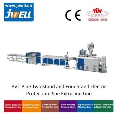 PVC Pipe Two Stand and Four Stand Electric Protection Pipe Extrusion Line