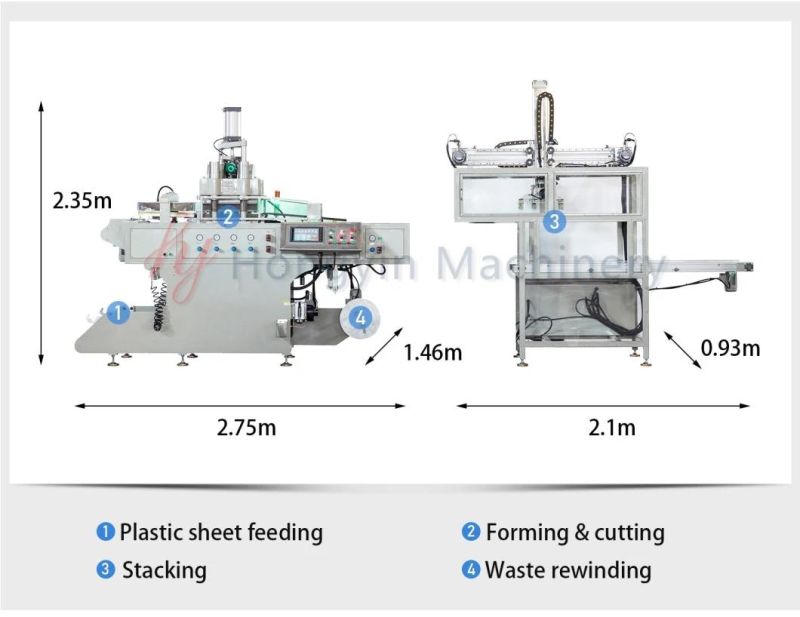 Automatic Plastic Machinery Plastic Box Making Machine