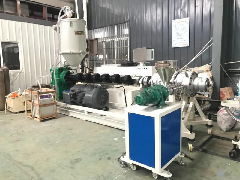 Single Screw Sj75 Extruder for Plastic PE PPR Pipe Plastic Extrusion Making Line