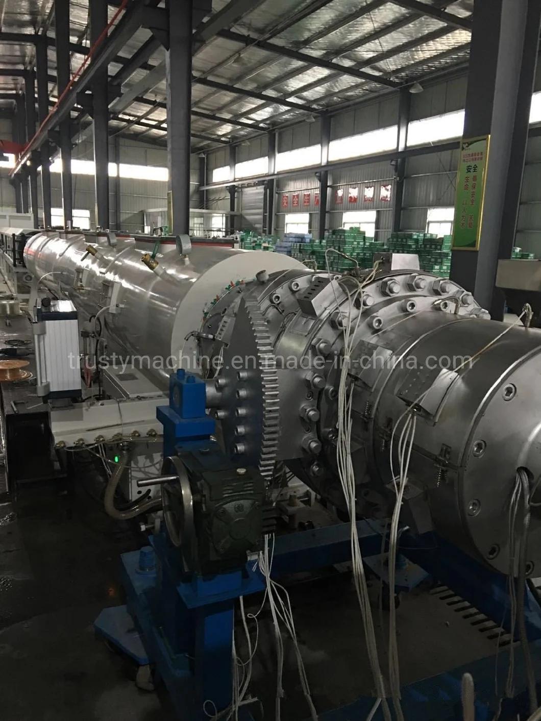 Newest 160-400mm HDPE Pipe Machine Extruder Machine Gas Pipe Production Line