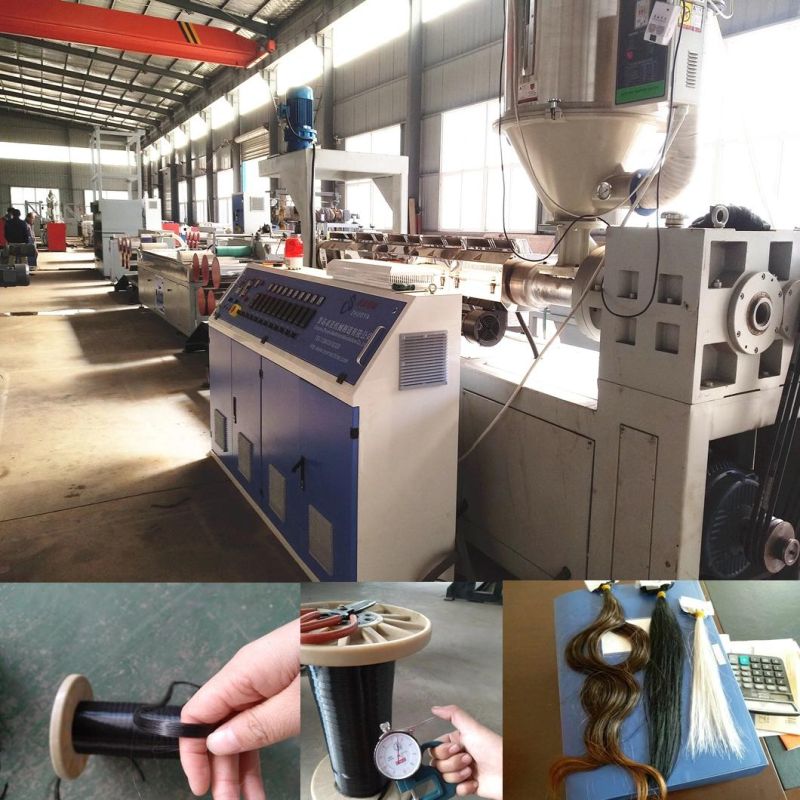 Synthetic Hair Making Machine Plastic PBT Filament Extruder/Extrusion/Extruding Machine