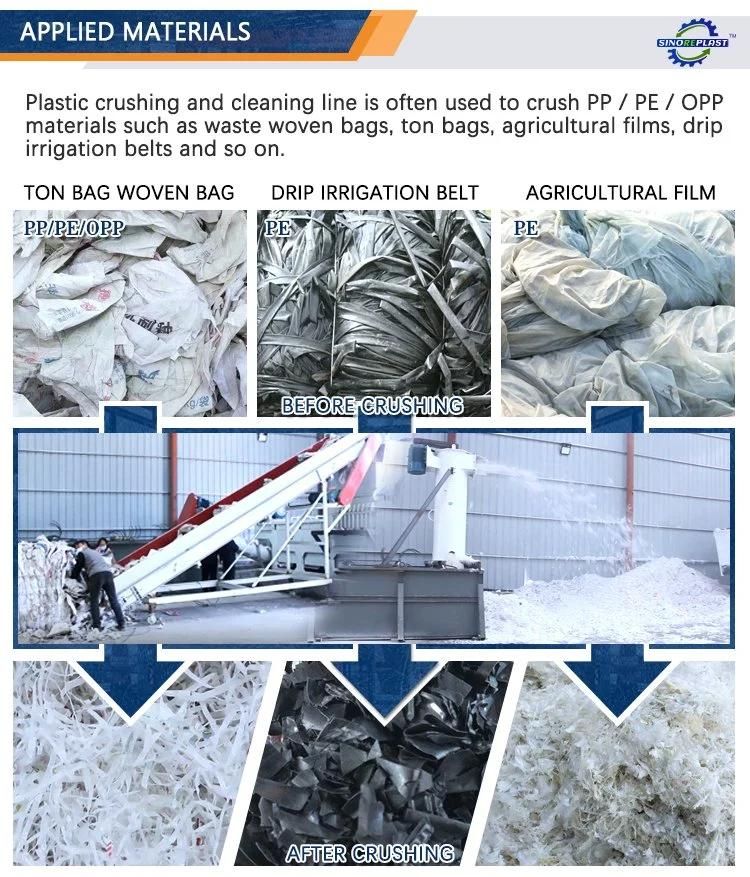 We Offer Newest 3000mm*1600mm*2200mm Waste Plastic Woven Bag Granulator