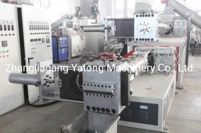 Yatong Sj160 Single Screw Extrusion for PP PE Film Flakes Recycling Pelletizing Machine