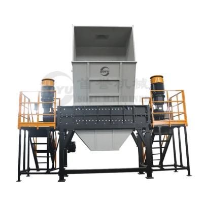 Electronic Waste Hard Drive Two Shaft Shredder Machine Shredder