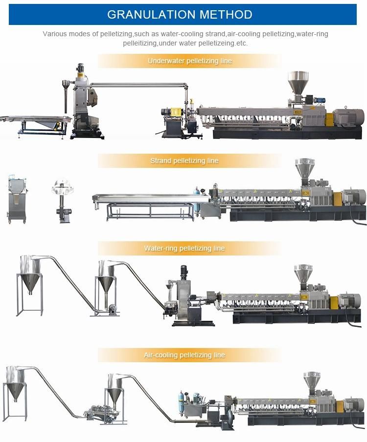 PE PVC PP EVA Plastic Granules Strand Pelletizing Production Line