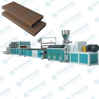 Outside Outdoor Exterior PP PE Wood Plastic Composite Extrusion Line