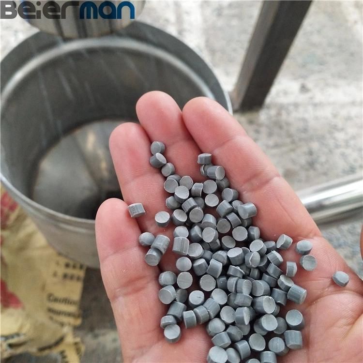 Euro-Quality 200-250kg Output PVC Raw Material Grain/Granules/Pellets Sjsz65/132 Double Screw Extrusion Line Hot Die Cutting Device