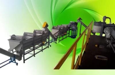 China Factory Industrial Automatic Flake Waste Recycling Machine with Good Material of ...