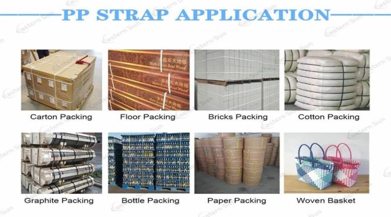Plastic PP Rope Tape Making Machine Production Line for Box Bricks Blocks Packing