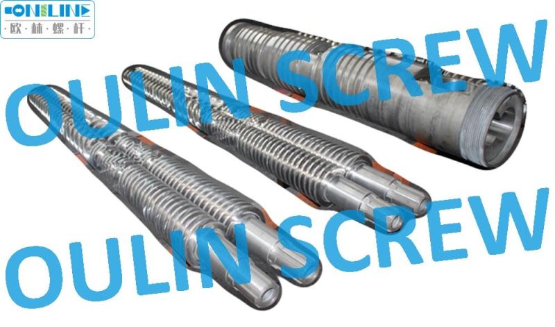 55/113 Twin Conical Screw Barrel for PVC Pipe, Sheet, Profile, Foaming