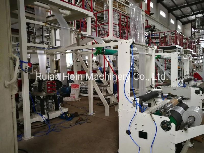 LDPE HDPE Double-Layer Co-Extrusion Rotary Machine Head Film Blowing Machine