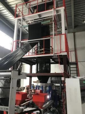 Mono Layer Rotary Die Double Rewinder HDPE LDPE LLDPE Film Blowing Machine