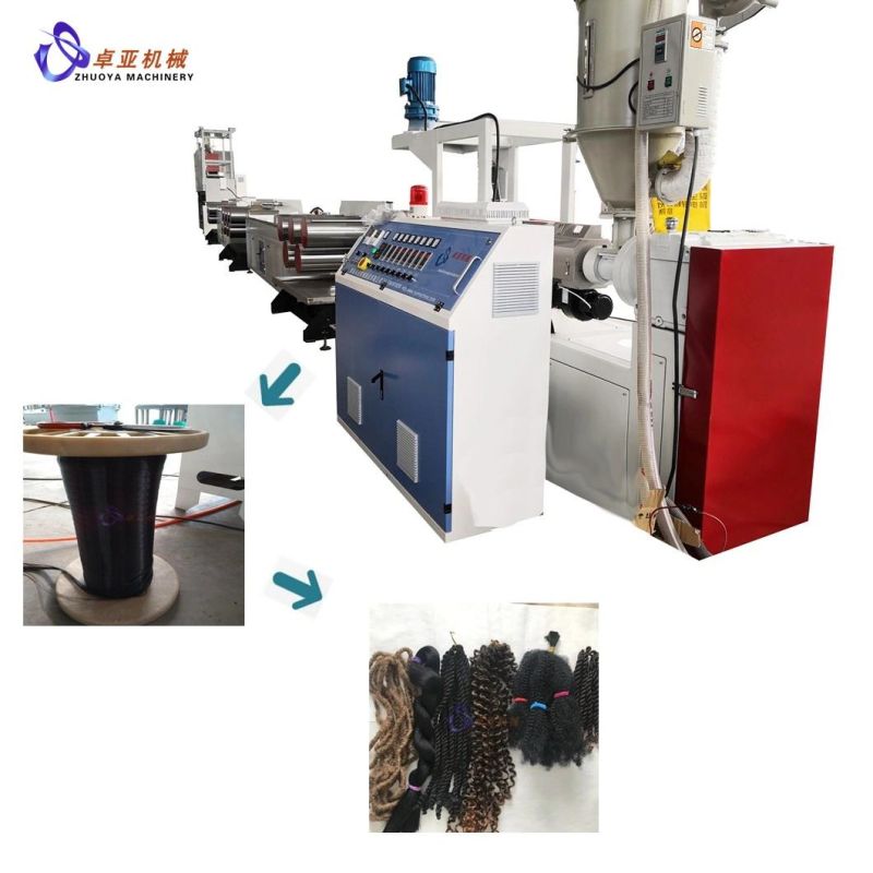 Synthetic Human Wig Hair Fiber/Filament/Mono Filament/Yarn Making Extruder Production Line