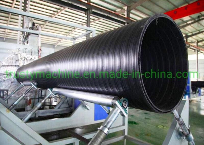 Plastic Large Diameter HDPE Spiral Winding Pipe Extrusion Production Line