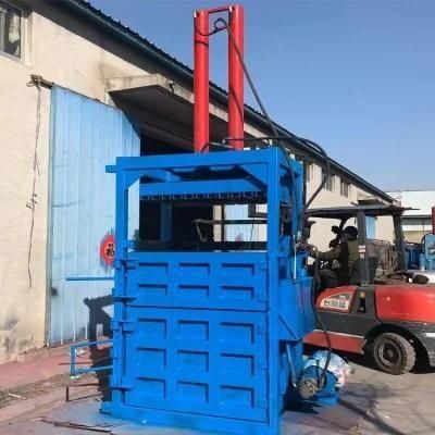 Hydraulic Plastic Bottle Baler Waste Aluminum Cans Baling Press Machine Vertical