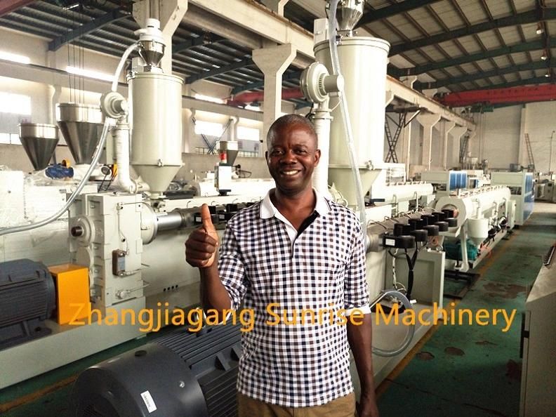 Good Quality PVC Pipe Extruding Machine Sunrise Machinery