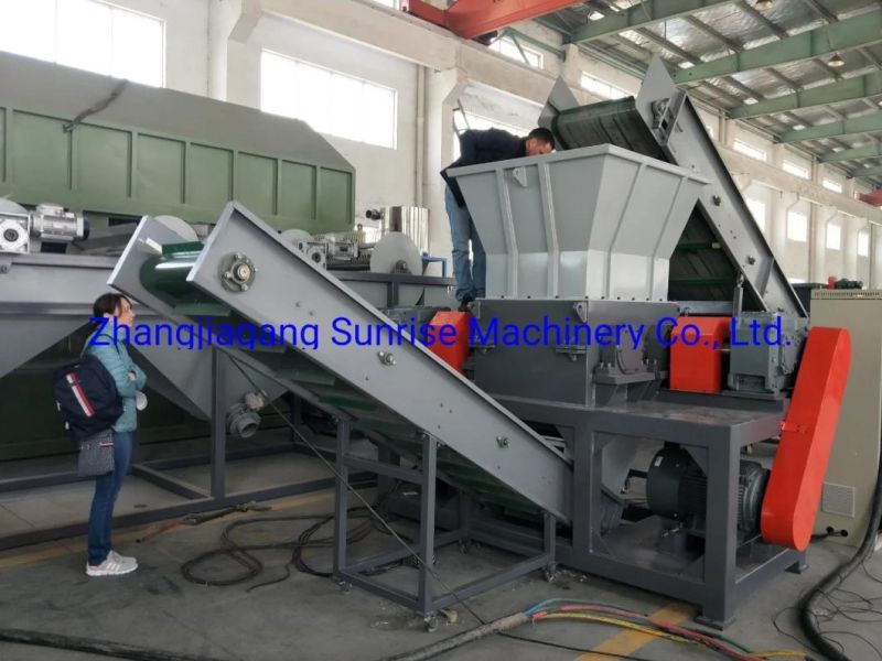 Waste Material Plastic Lump HDPE Pipe Shredder Single Shaft Shredder