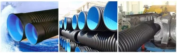 Big Diameter HDPE Plastic Double Wall Corrugated Pipe Extrusion Line PE Pipe Making Line