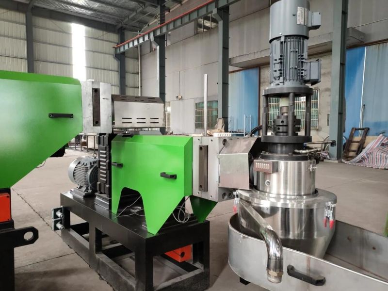 Waste LDPE HDPE Film Water Ring Pelletizing Granulating Machine
